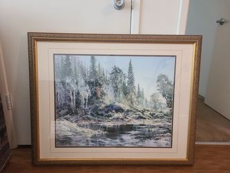 Framed Forest Landscape Art Print