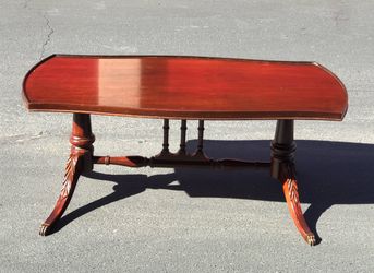 Antique- Coffee Table With glass