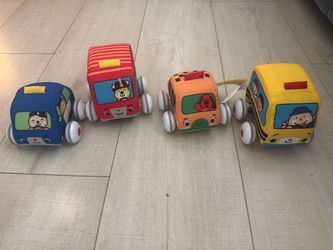 Soft Fabric Baby Toy Cars Set of 4