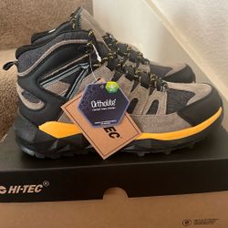 REVIVE MENS HI-TEC ORTHOLITE HIKING  BOOT SHOE MID TAN SZ 8, 9,10, 11, OR 12  NEW