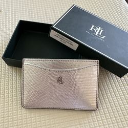 Ralph Lauren Lizard Embossed Slim Card Case