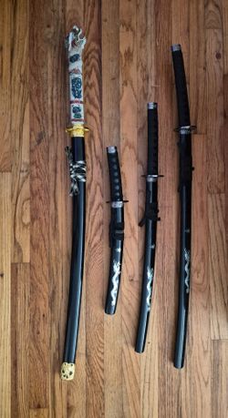 Decorative Katana Sword Set of 4