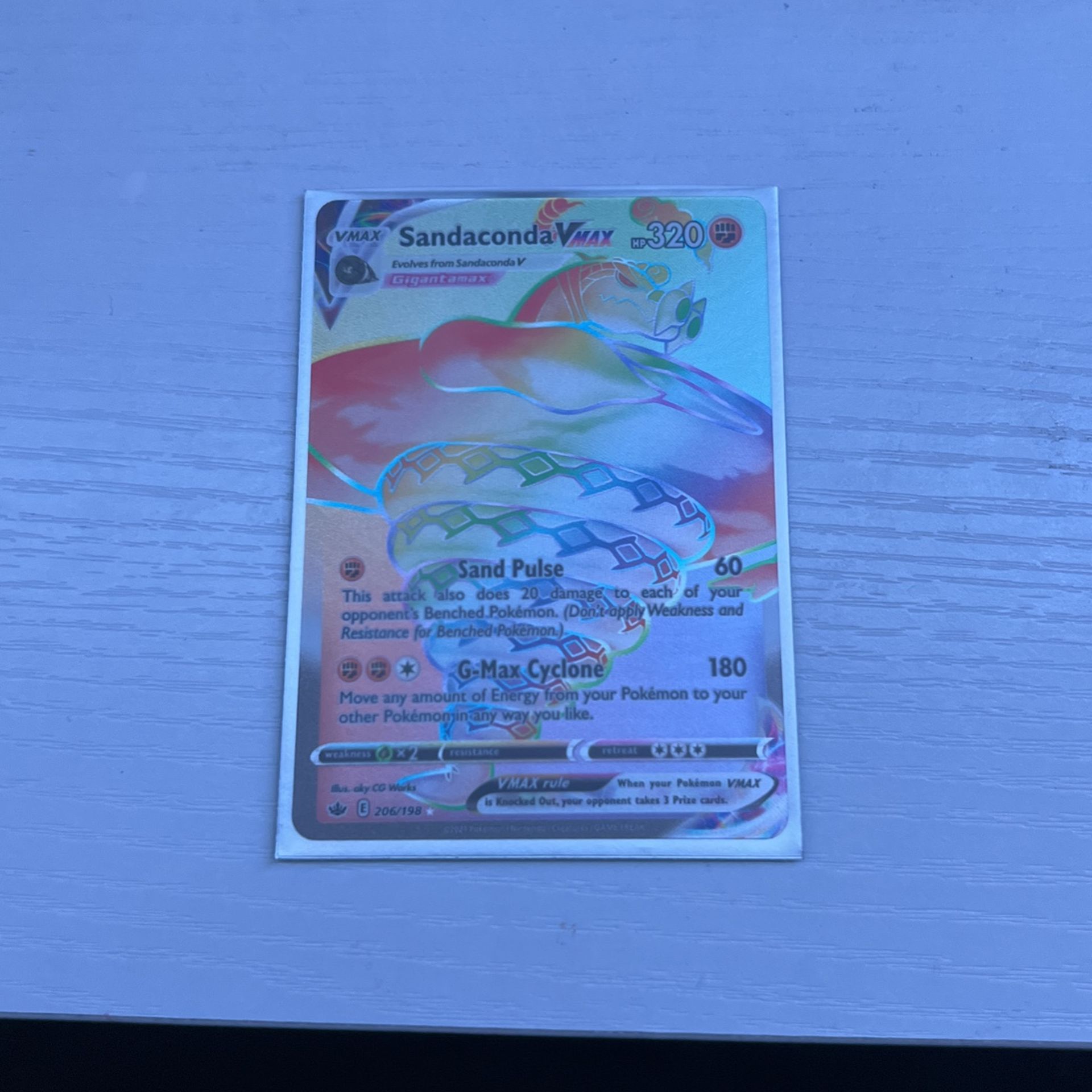 Sandaconda Vmax Rainbow Rare