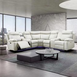 NEW POWER SECTIONAL WITH USB AND SPEAKERS ONLY 