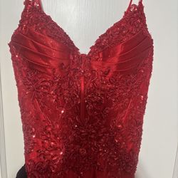 Red Sparkly Prom Or Special Occasion Dress