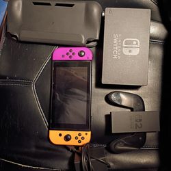 Nintendo switch with accessories