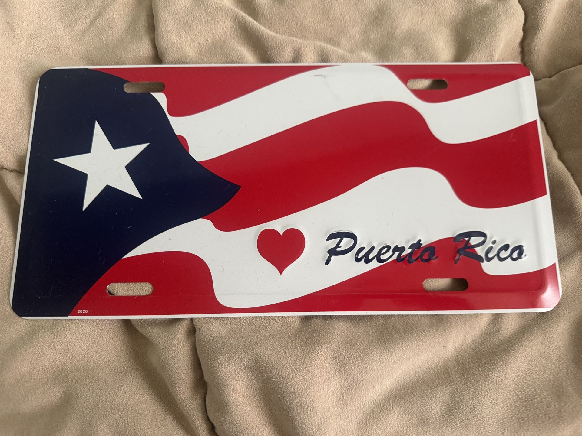 LICENSE PLATE SOUVENIR (PUERTO RICO) NEW