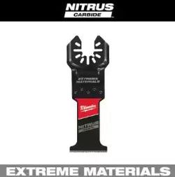 MILWAUKEE - 1-3/8 in. Nitrus Carbide Universal Fit Extreme Materials Cutting Oscillating Multi-Tool Blade (1-Pack)