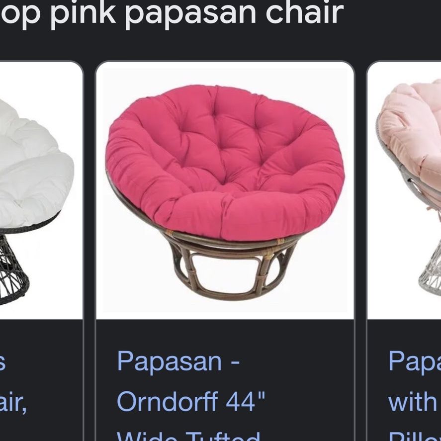 Orndorff papasan 2024 chair