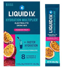 Liquid I.V.® Strawberry Hydration Multiplier® Powdered Electrolyte Drink Mix, 6 Count Packets