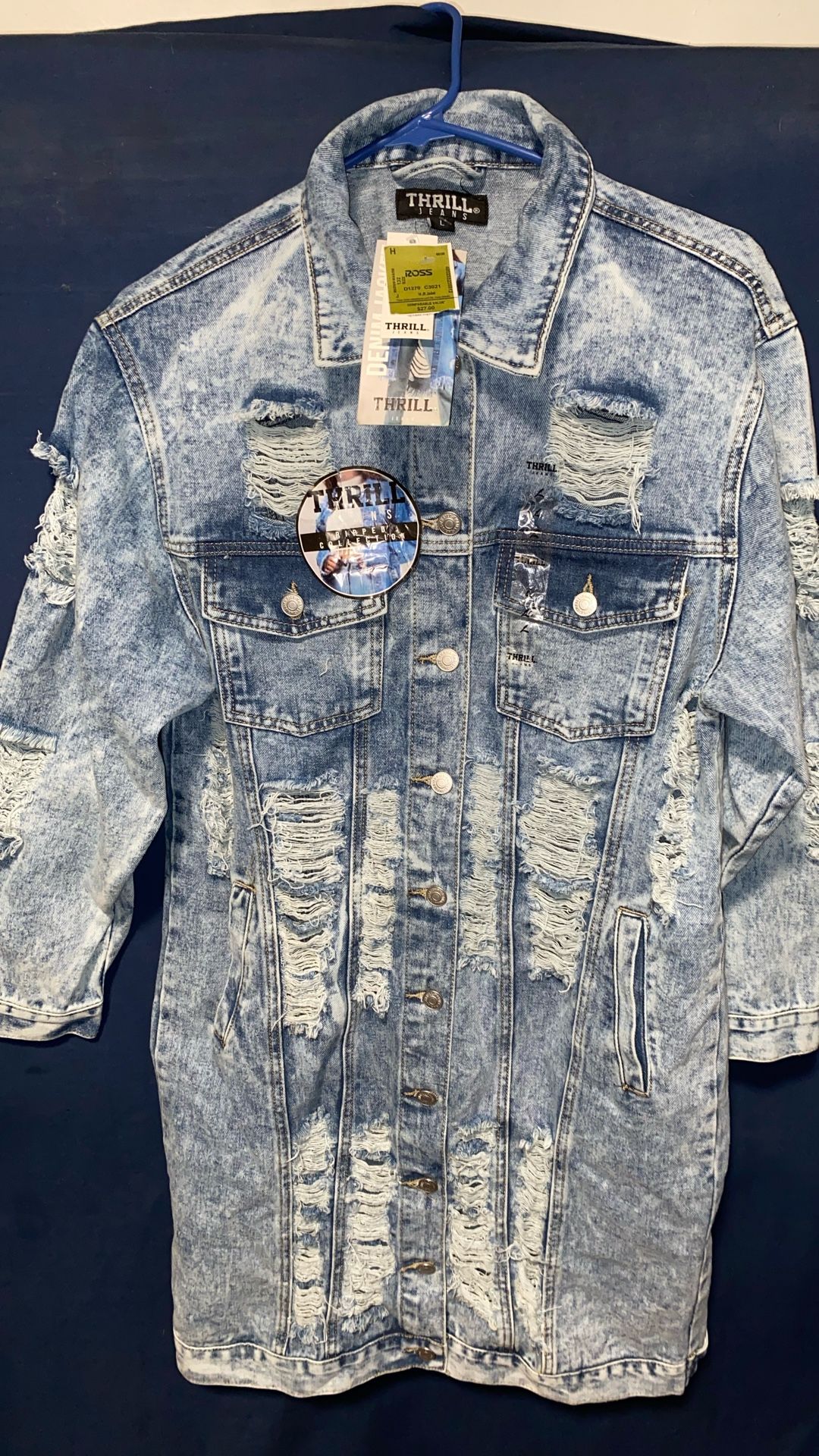 Women’s Thrill Denim Jacket Ripped Collection