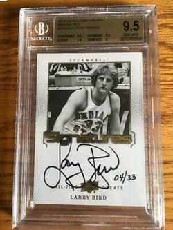 All-Time Great Larry Bird Autograph HOF Legend