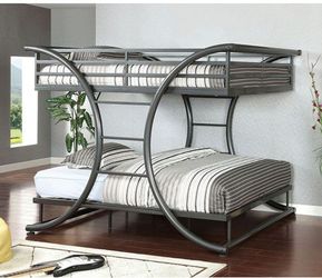 Full/Full metal bunk bed @Elegant Furniture