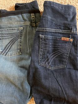 Pea In The Pod Maternity Jeans Size 29 Seven For Mankind 