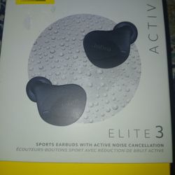 Jabra Elite 3 Active True Wireless Sports Earbuds, Noise Cancelling, Black
