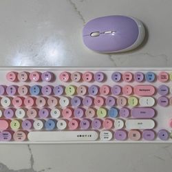 Colorful Wireless Keyboard and Mouse Combo, COVEVA