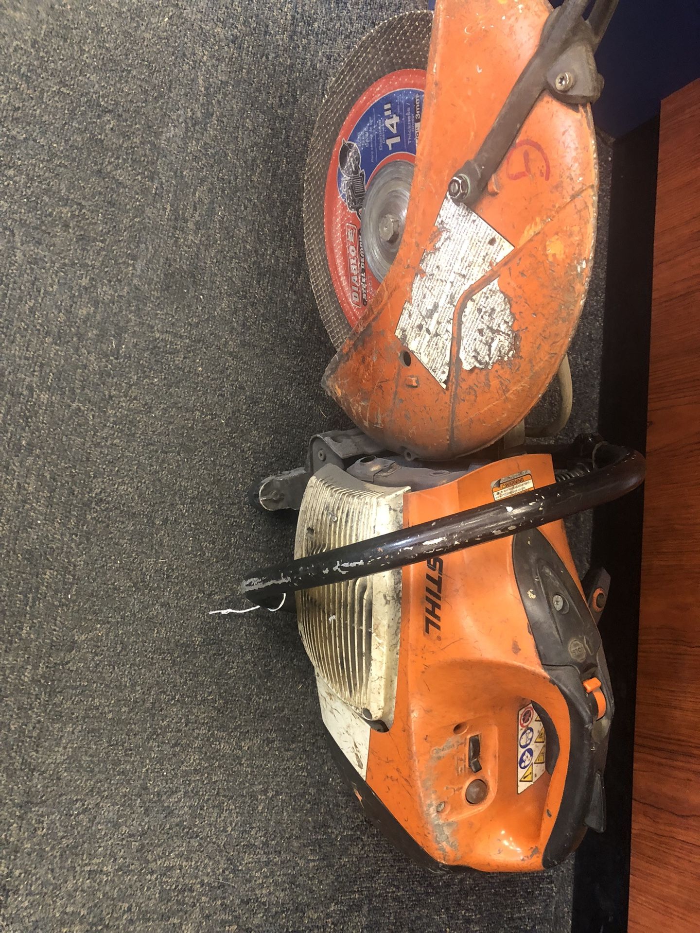 STIHL TS420 CONCRETE SAW  MUST GO BEST OFFER TODAY 