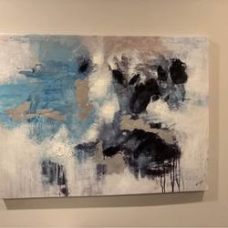 Huge 48×36 Original Abstract Canvas Art — Perfect for Living Room