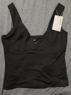 Reoria Black Crop Top 