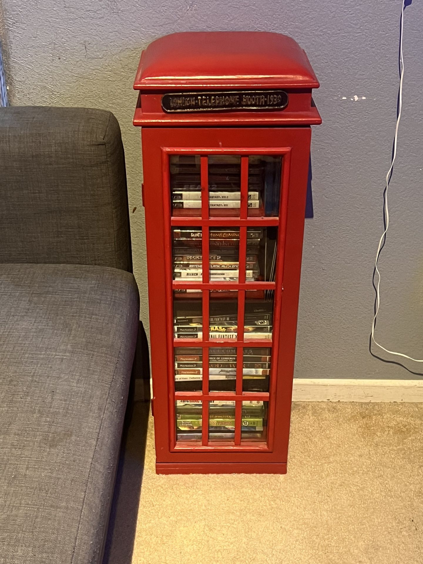 Real Wood Telephone Booth Shelf. 