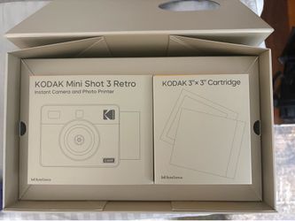 Unopened Kodak Mini Shot 3 Retro Instant Camera & Photo Printer + 30 Sheets