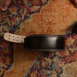 Vintage Leather Weight Lifting Belt 