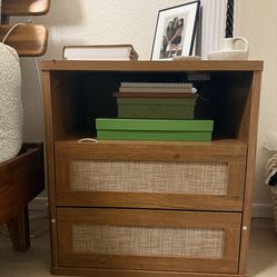 Set of Two Night Stands with Charging Station