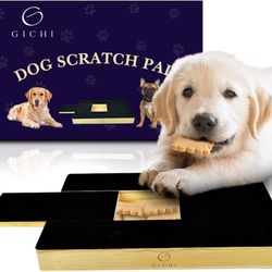 NEW! GICHI Dog Nail Scratch Board - Durable Nail Filing Pad with Treats Box BNIB
