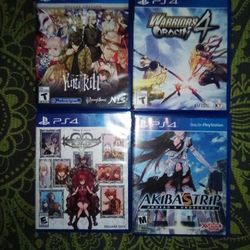 PS4 Games All 4 Games For $45