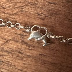 Sterling Silver Dolphin Bracelet 