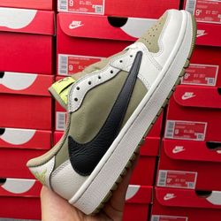 Jordan 1 Low Golf Travis Scott Neutral Olive 57