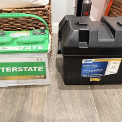 RV Battery and Storage Box