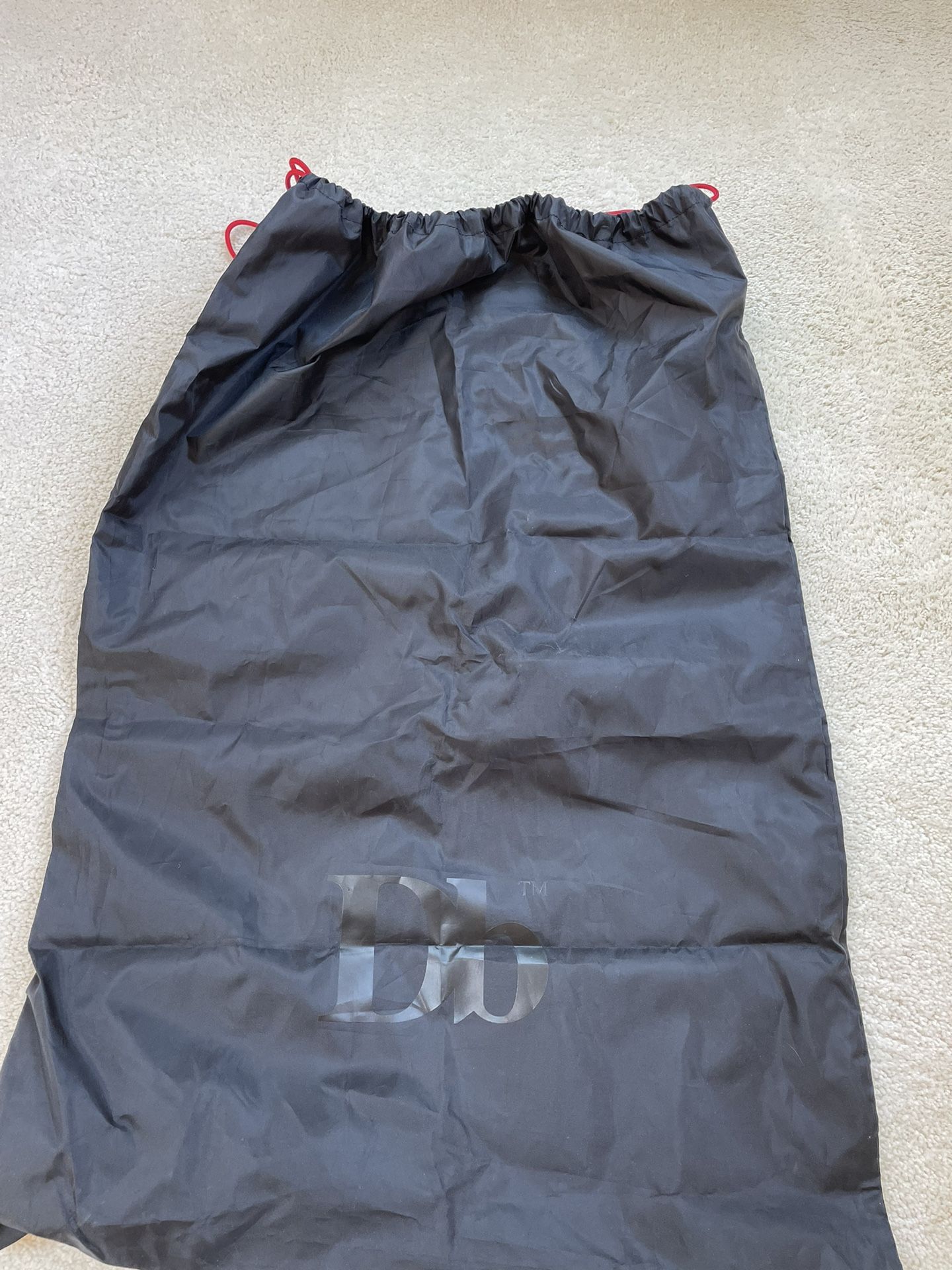 Douche Bag Large Designer Draw String Black Bag
