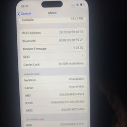 iPhone 15 Pro Max  Unlocked 