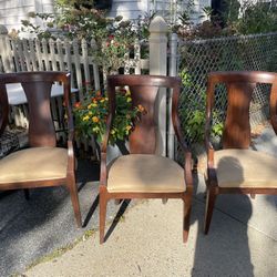 Dining Chairs - Upholstered Seats Set Of 3