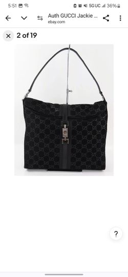 Gucci GG Monogram Black Women's Shoulder Bag