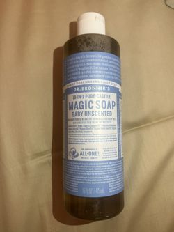 Dr Bronners 18 in 1 Magic Soap Baby Uncented 16 Oz
