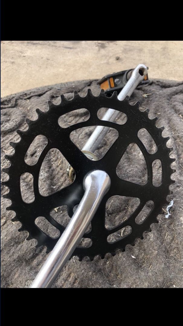 LUN CHI OLDSCHOOL CRANK SET With pedals #2 Oldschool