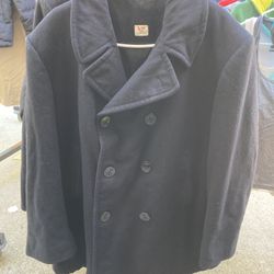Wool Navy Peacoat