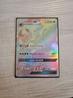 Pokemon Lunala GX card