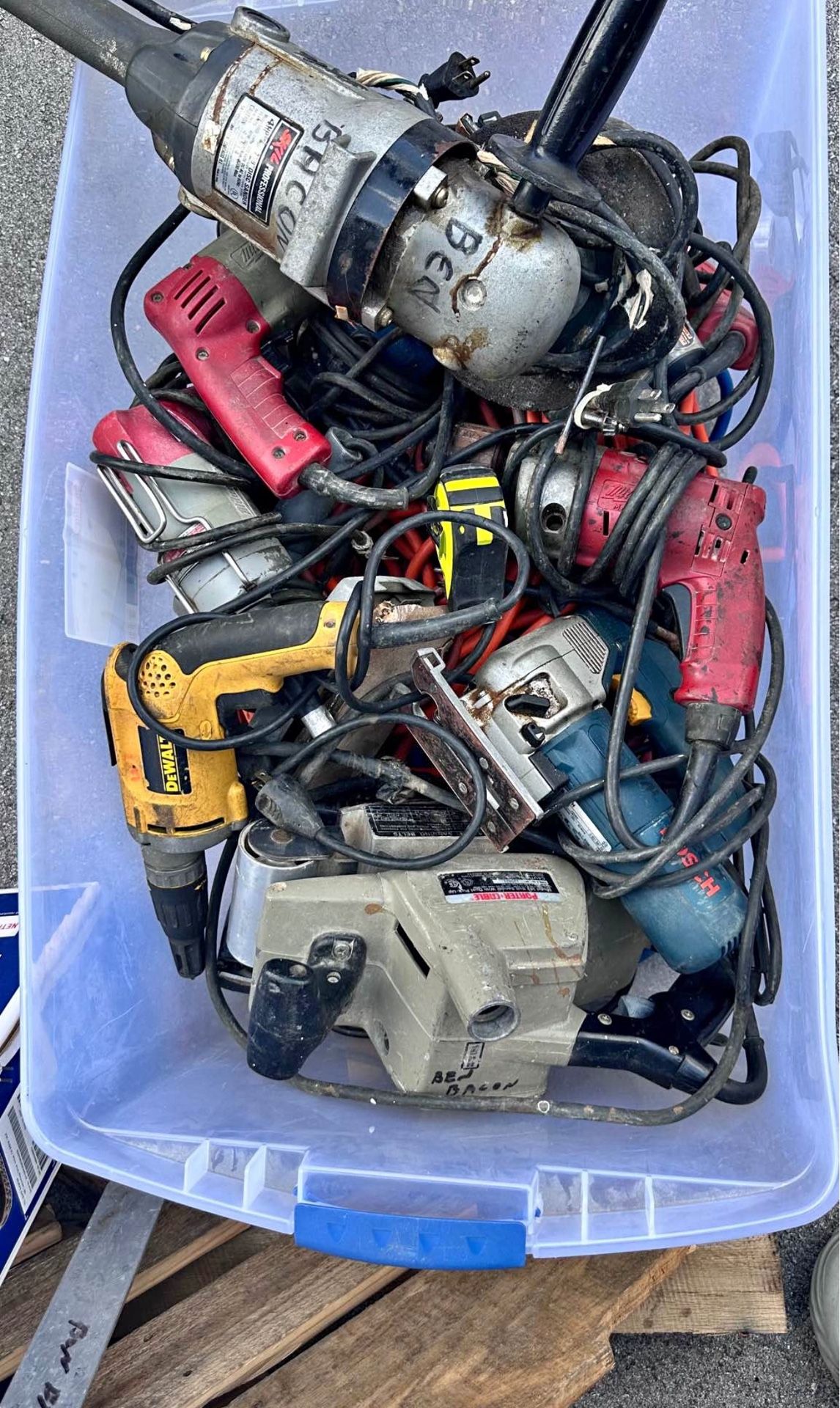 Large Tool Lot – Power Tools – Mixed Brands – AS IS