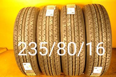 235/80/16 For Sale 4 New Tires ST Trailer We Service Motorcycle Tires