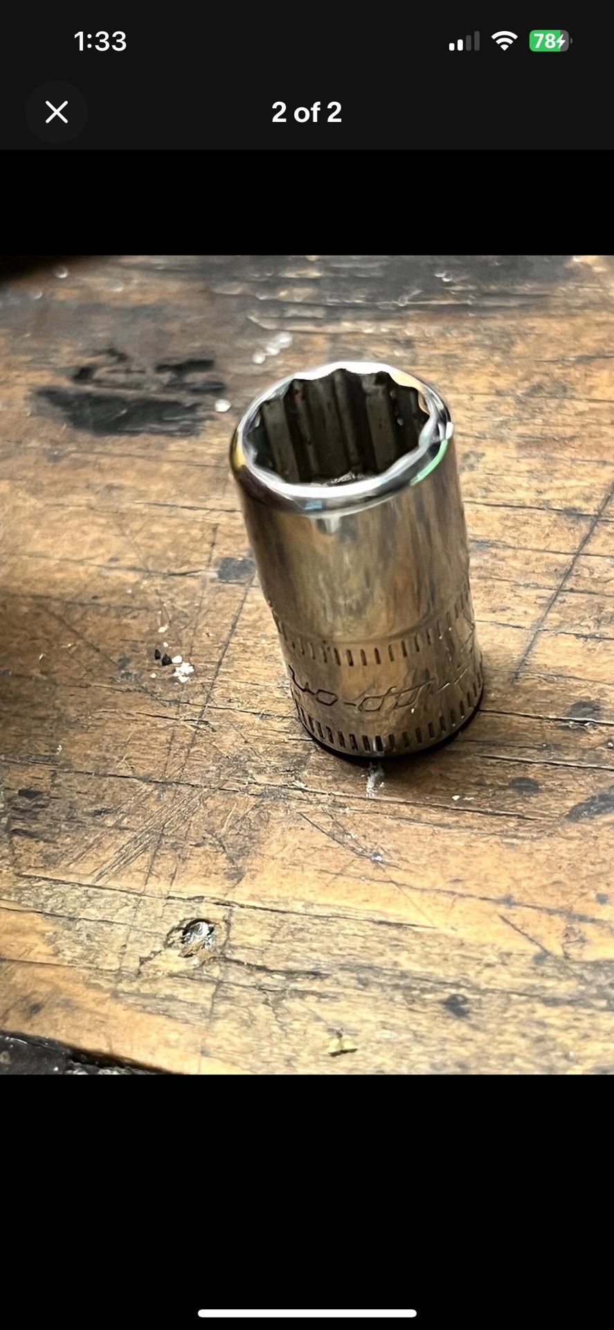 Snap on TMMD9 1/4" Drive 12 Point metric 9mm Shallow Socket USA