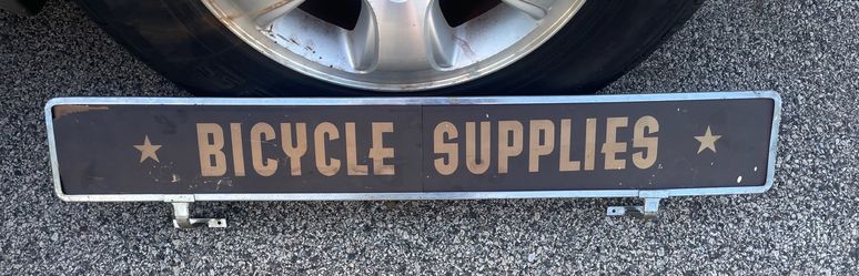 🚲🚴‍♀️🚴‍♂️🚲🚴VINTAGE - BICYCLE SHOP - SIGN 🚲🚴‍♀️🚴‍♂️🚲🚴