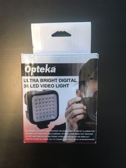 Opteka LED video camera light