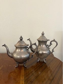 Vintage silver tea pot set