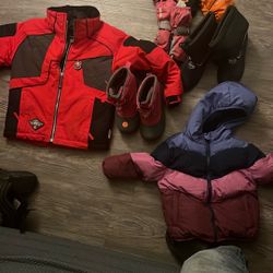 Snow Clothes And Boots For Kids 