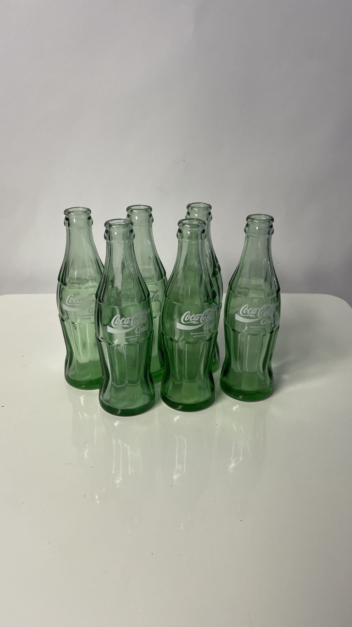 6 Vintage Coca Cola Bottles