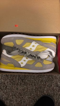 Saucony Shadow Original Gray Yellow Sneakers