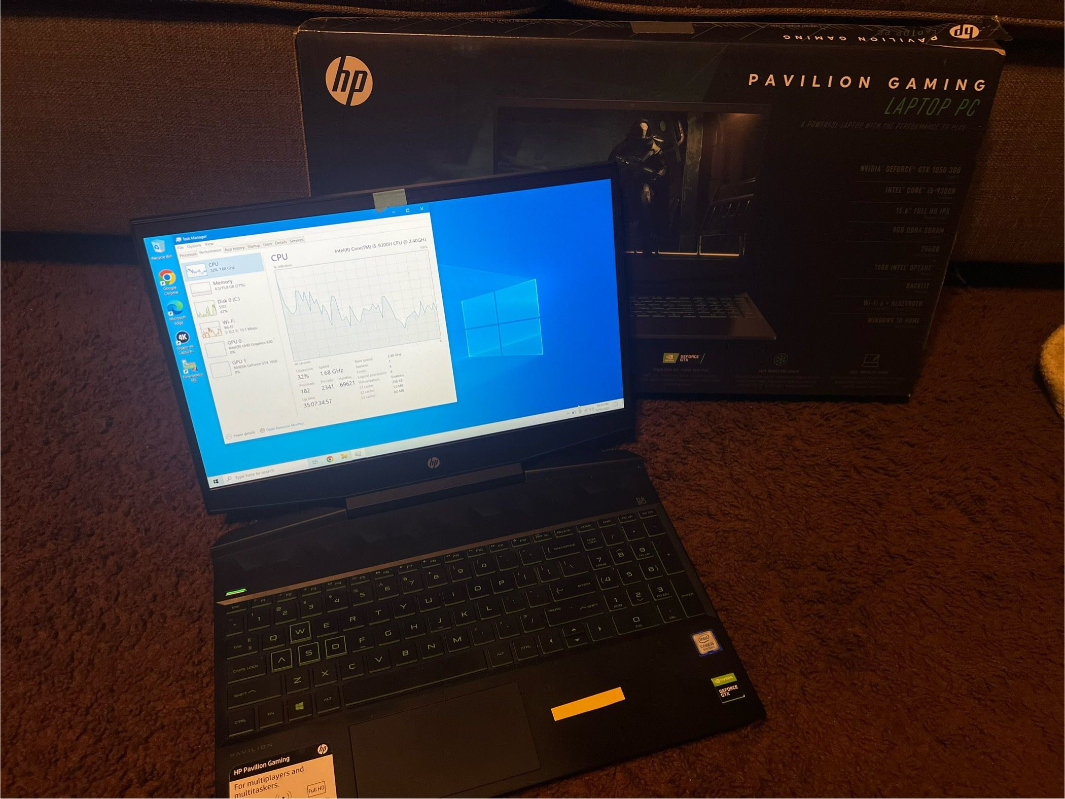 HP Pavilion Gaming 15.6 Laptop Gtx 1050